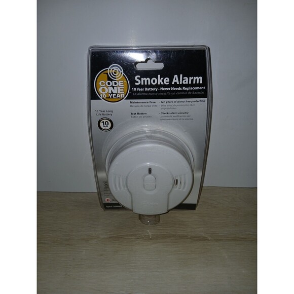 Code One Smoke Detector i9010 21009992 10 Year Battery W/ Ionization Sensor New - Picture 1 of 12